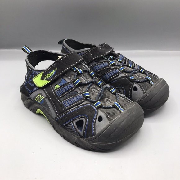 NERF Nonmarking Closed Toe Soft Sport Sandals Toddler Size 11 Beach Travel Boat - Picture 1 of 7